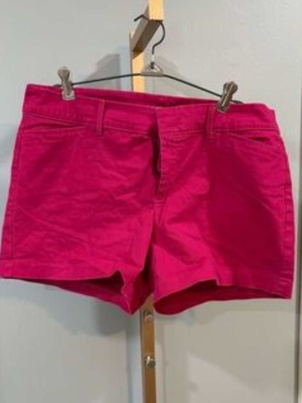 Pink Cotton Bermuda Shorts